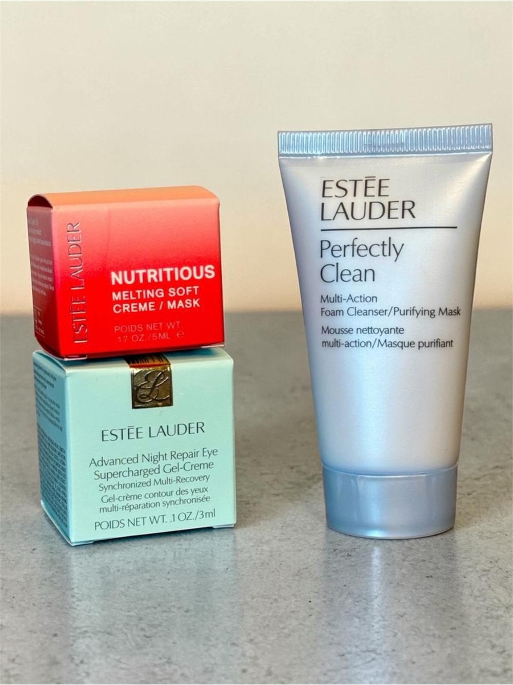 Estée Lauder Minis-Night Repair Eye Cream, Perfectly Clean, Nutritious Mask NEW